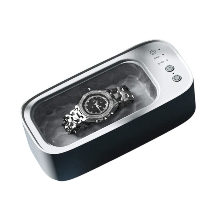 Masina de curatat ochelari, curatare bijuterii, lentile de contact si periute de dinti, aparat portabil pentru uz casnic