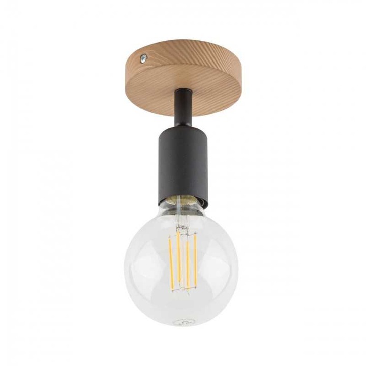 EDC® LED fali lámpa fával E27 max 1x40w