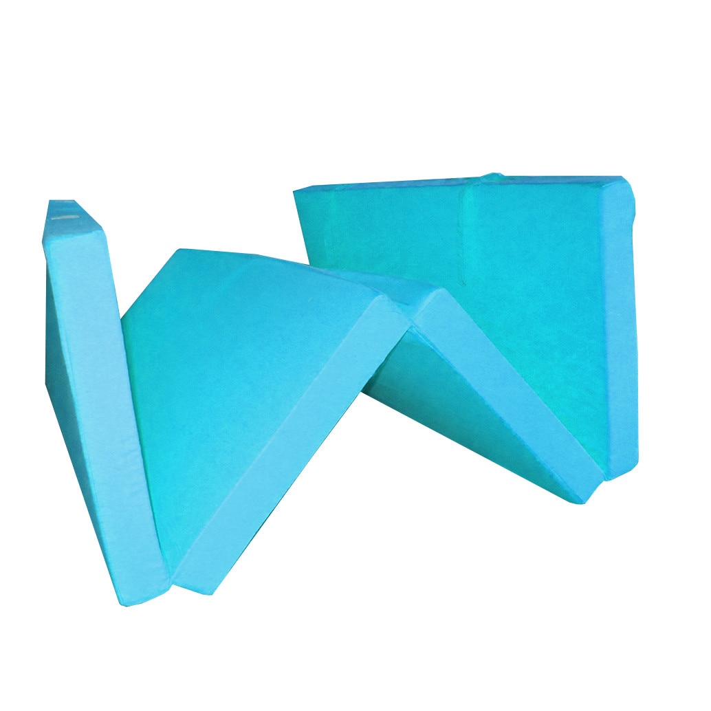 Saltea pliabila 195/120/7 cm, albastru deschis