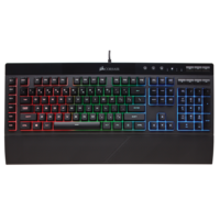Tastatura gaming Corsair K55, iluminare RGB, US Layout, Negru