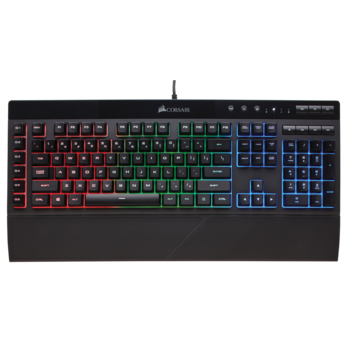 Tastatura gaming Corsair K55, iluminare RGB, US Layout, Negru Tastatura gaming Corsair K55, iluminare RGB, US Layout, Negru