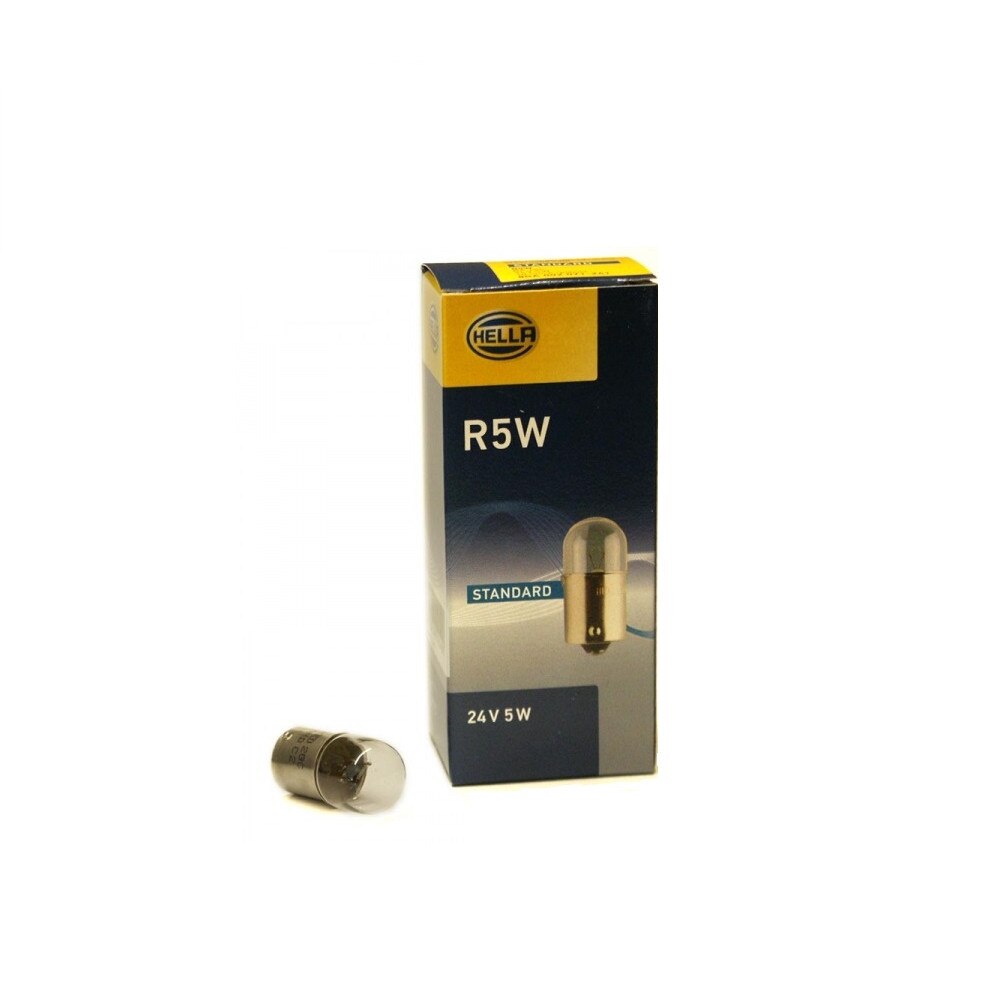 Bec auto semnalizare, standard, R5W,24V, Hella, cutie 10 buc