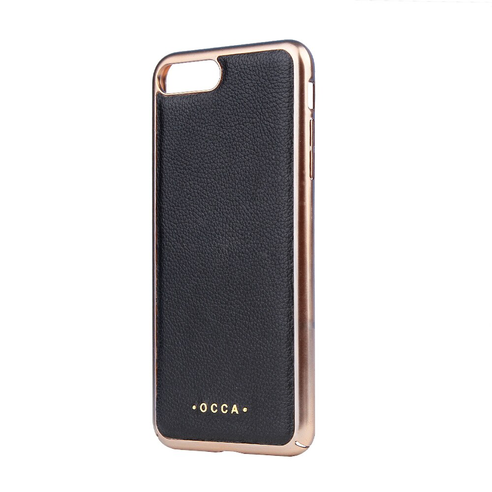 Carcasa Occa Absolute iPhone 7 Plus, piele naturala, Black