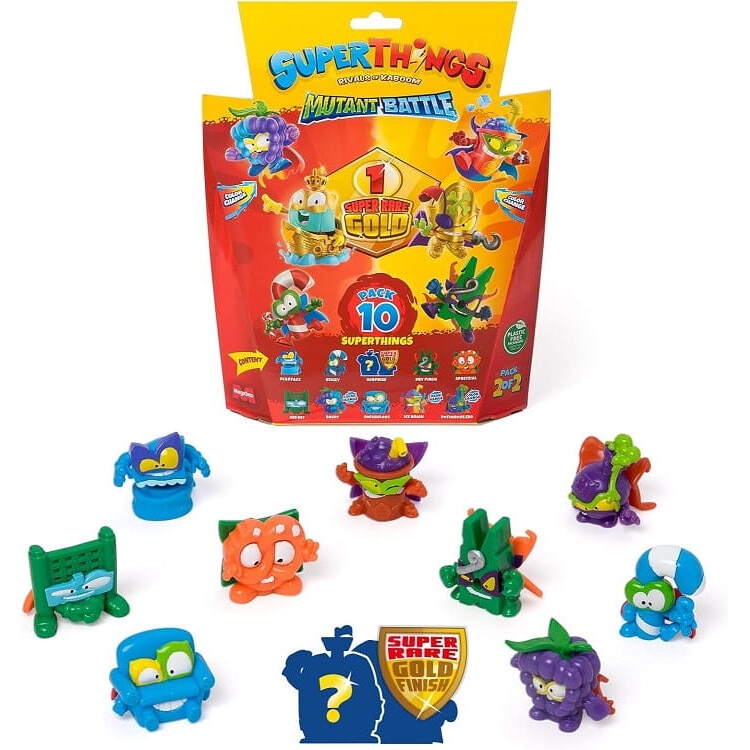 Set 10 figurine Super Things, seria 12 Mutant Battle, multicolor
