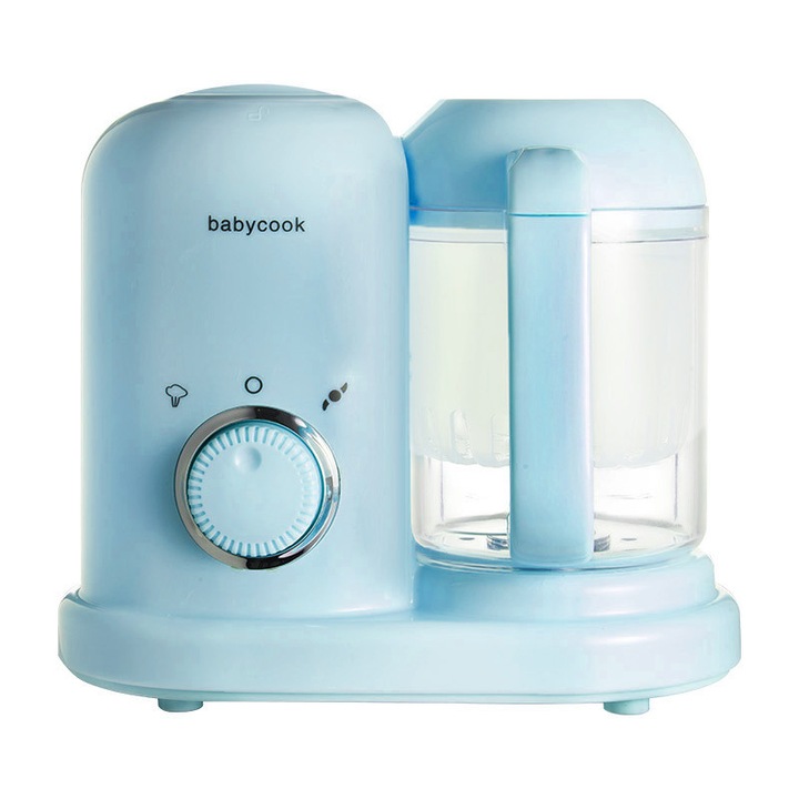 Бебешка хранилка, Momcbebe, без BPA, може да се мие в съдомиялна машина, 24×14×20 см, синя