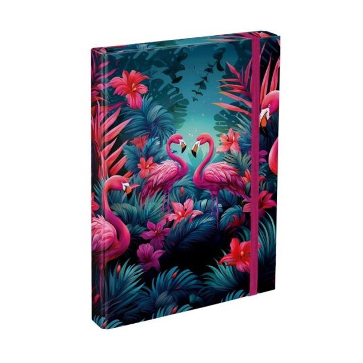 Baagl füzetbox A4 Pink Flamingos