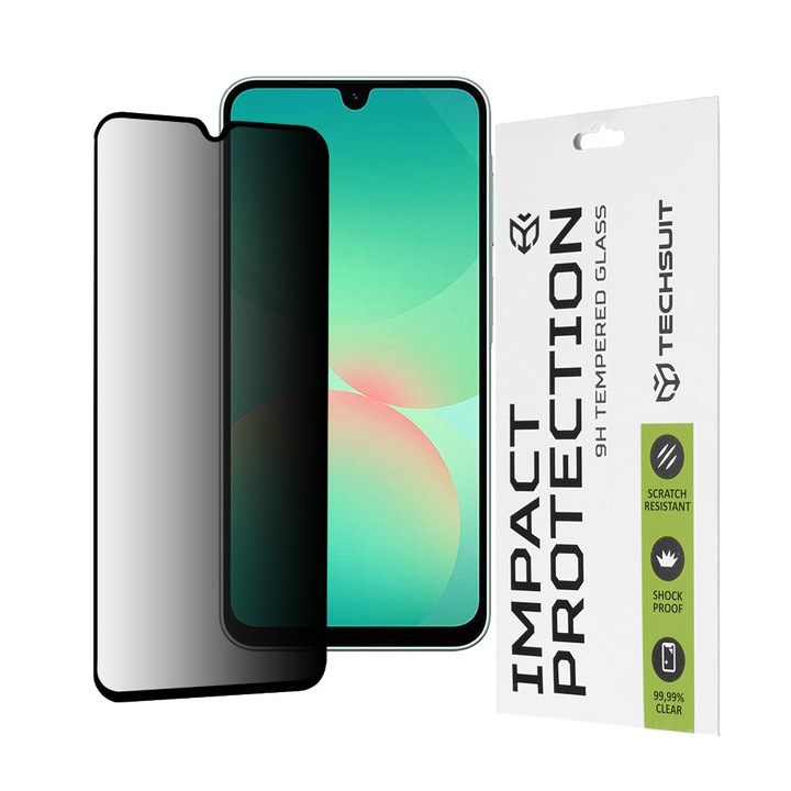 Стъклен протектор за Samsung Galaxy A26 5G - Smartphosis Privacy - Черен