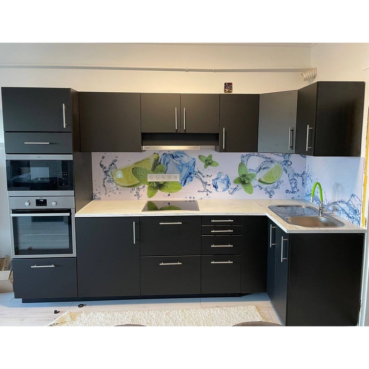 Wallplex konyhapanel Lime és jég 60x180 cm