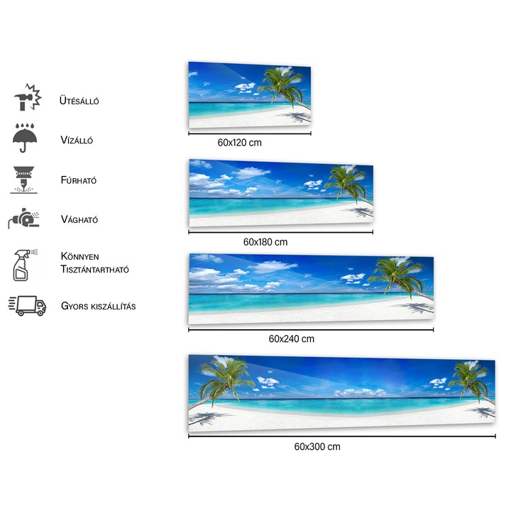 Panou decorativ, Wallplex, Plastic, Multicolor