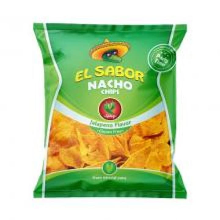El Sabor безглутенов начо чипс - халапеньо 225гр
