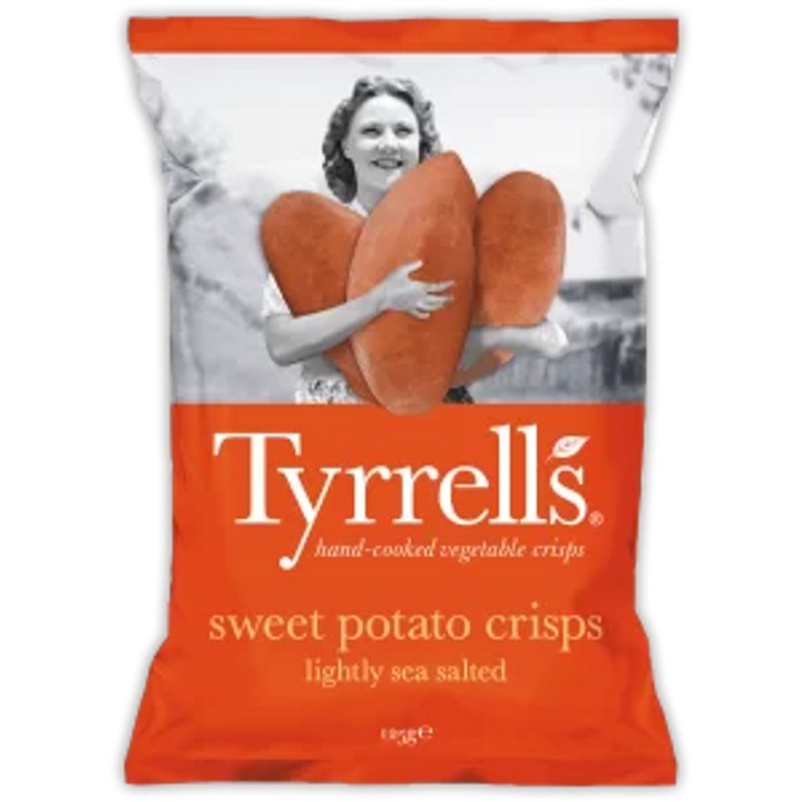 Чипс от сладки картофи Tyrrell's - леко солен 125гр