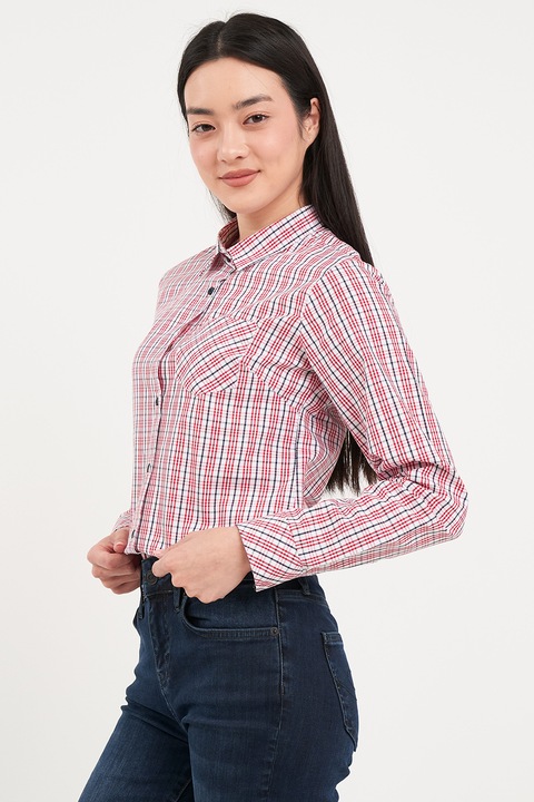 Lee Cooper, Camasa in carouri cu buzunar pe piept, Rosu