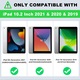 Husa Cu Tastatura iluminata Din Spate, JODAKOR®. in 7 Culori, Pentru iPad 10.2" 7th Gen. 2019/ 8th Gen. 2020/ 9th Gen. 2021, Wireless, Bluetooth, Auto Sleep/Wake Include Mouse, Stilou Capacitiv, Capac Pentru Tastatura Cu Membrana Din Silicon, Albastru