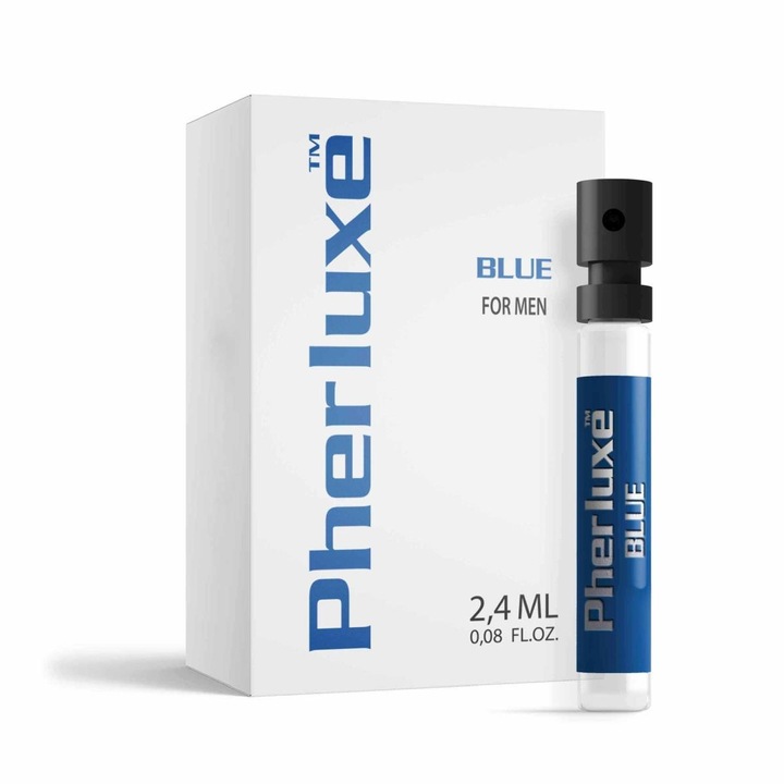 Feromoni Pherluxe Blue pentru barbati, 2,4 ml, note de rozmarin si vanilie