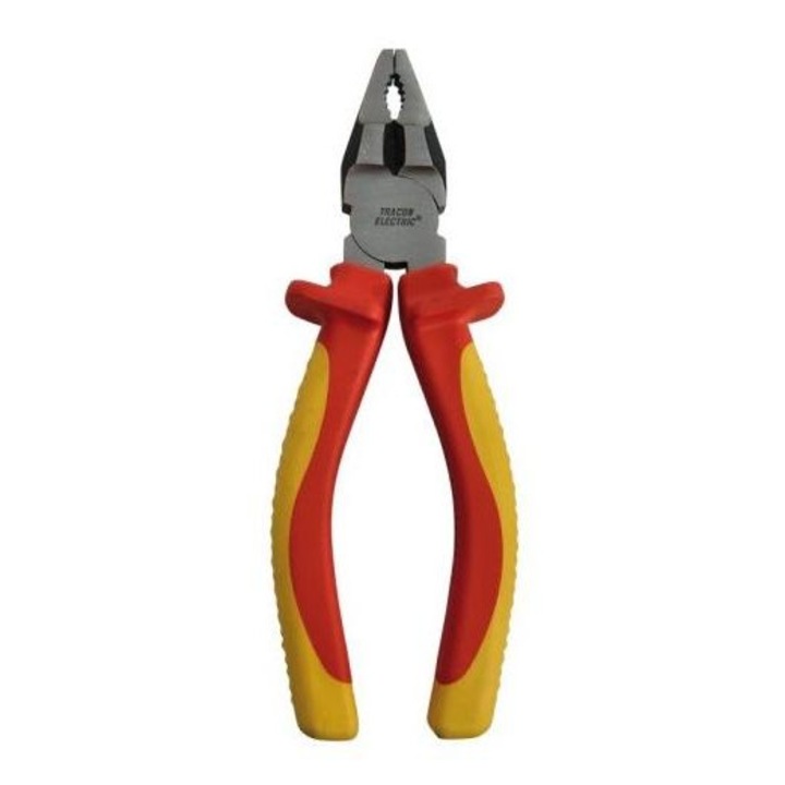 Tracon 15361505 Tracon KF-1000 1000V-ra szigetelt, sárga-piros nyél kombinált fogó