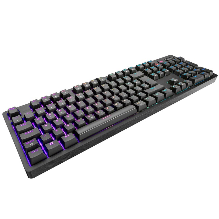 Tastatura gaming mecanica MS ELITE C720, iluminare RGB, 105 taste, 1,6m cablu, 447,53x136,58x36,36mm