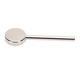 Baton aplicator pentru crema de ochi, masaj facial, inox, compact, argintiu