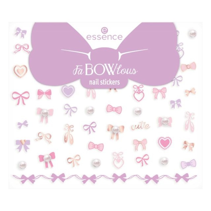 Abtibilduri pentru unghii FaBOWlous Essence 61 buc