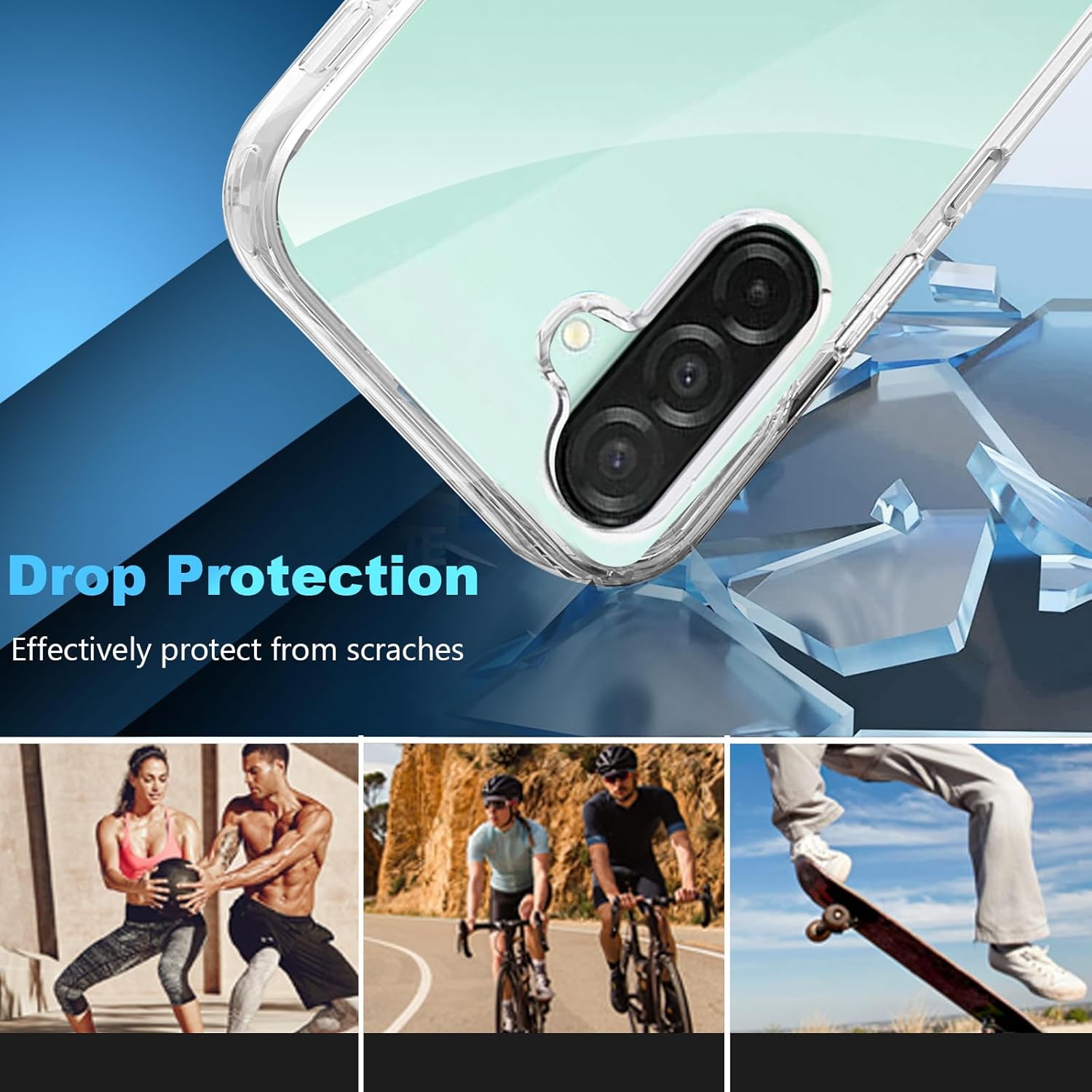 Husa 360 compatibila cu Samsung Galaxy A26 - V2 Transparent fata si spate