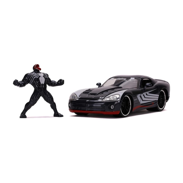 Marvel 1:24 Venom 2008 Dodge Viper SRT10 figura autóval és figurával