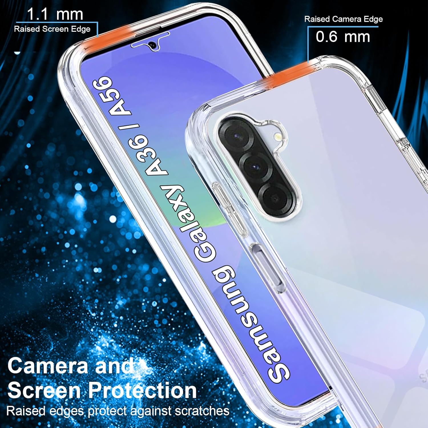 Husa 360 compatibila cu Samsung Galaxy A56 - V2 Transparent fata si spate
