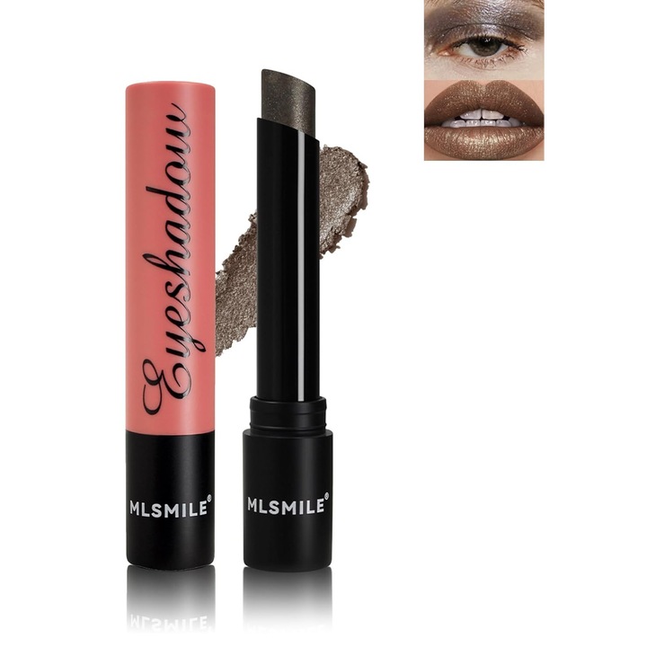 Ruj cu sclipici, ruj de ochi Stick, multifunctional, de lunga durata, luciu de buze cu sclipici si diamante (05 culoare)