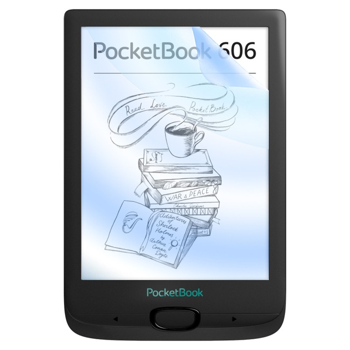 Blue Guard COMANDO VisionProtect szilikonfólia PocketBook 606-hoz, tükröződésmentes, ütésálló, karcálló, kék fényszűrő, HD tisztaság, ultravékony kialakítás, tökéletes érintés kompatibilitás, egyszerű alkalmazás