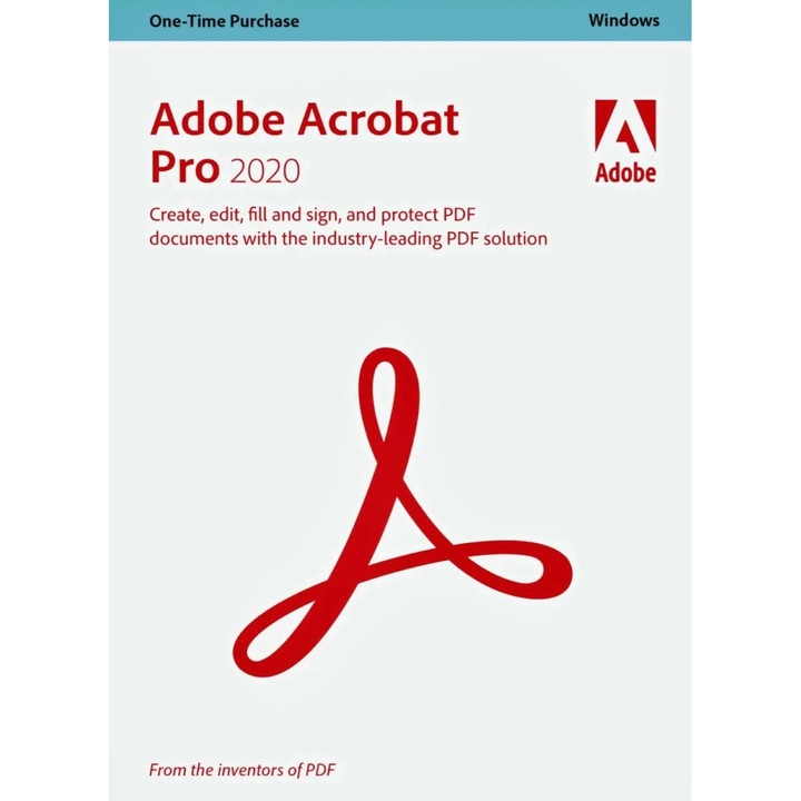 Adobe Acrobat Pro 2020 - Постоянен електронен лиценз за 1 устройство