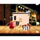 Cadou artizanal 2 Toiuri 50ml cu Tuica, Visinata si 2 cescute traditionale, CELAR