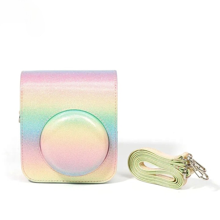 Camera Bag and Camera Accessories AONYIYI®, for Instax Mini 12, with Strap, Waterproof, Starry Sky, Rainbow