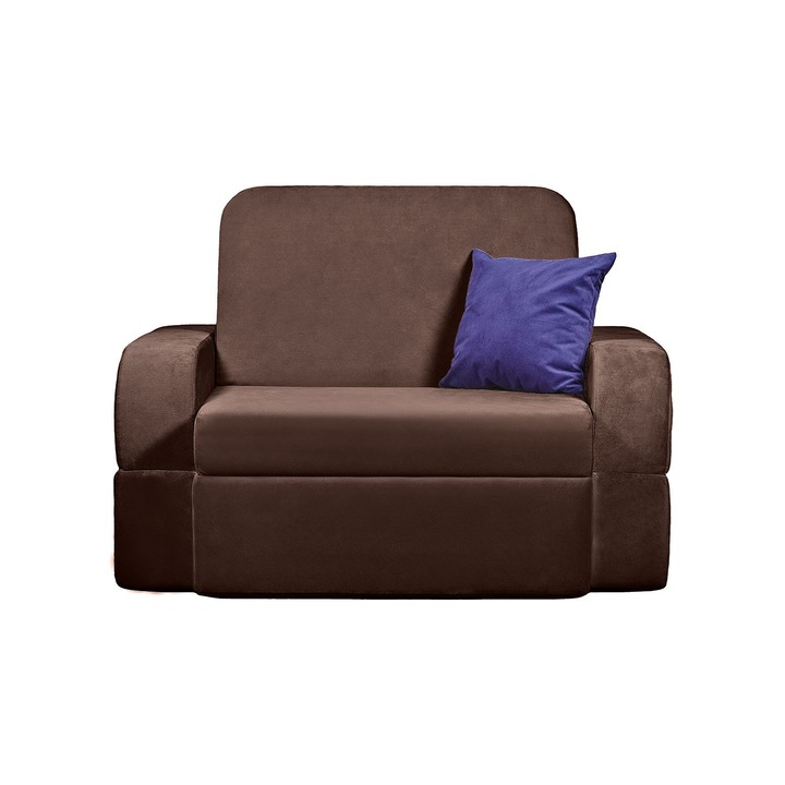 Fotoliu Extensibil Terra, 120x200x30, Cafeniu Ciocolata