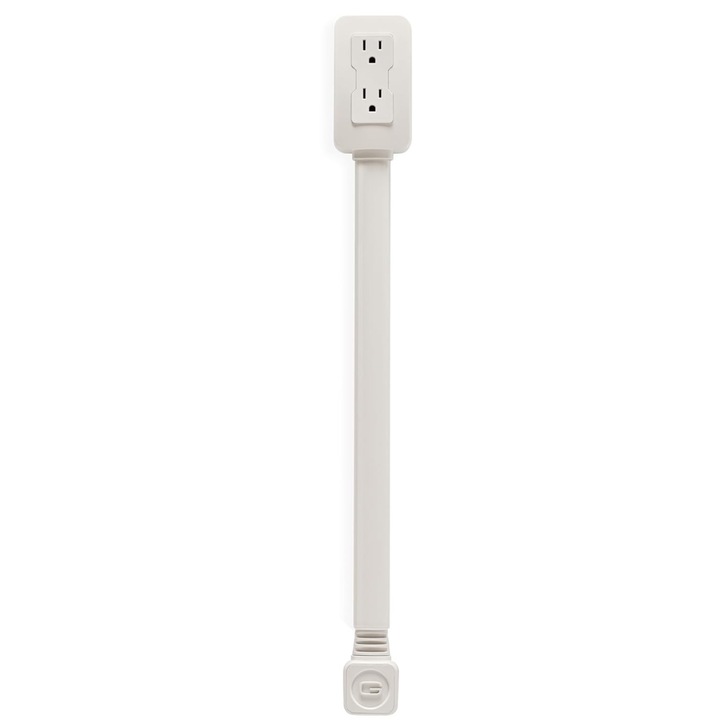 Комплект разтегателни разклонители Dasbo, USB-A, USB-C И 2 AC, Завъртане на 180°, Дължина 22”-34, Монтаж без пробиване, 3 броя