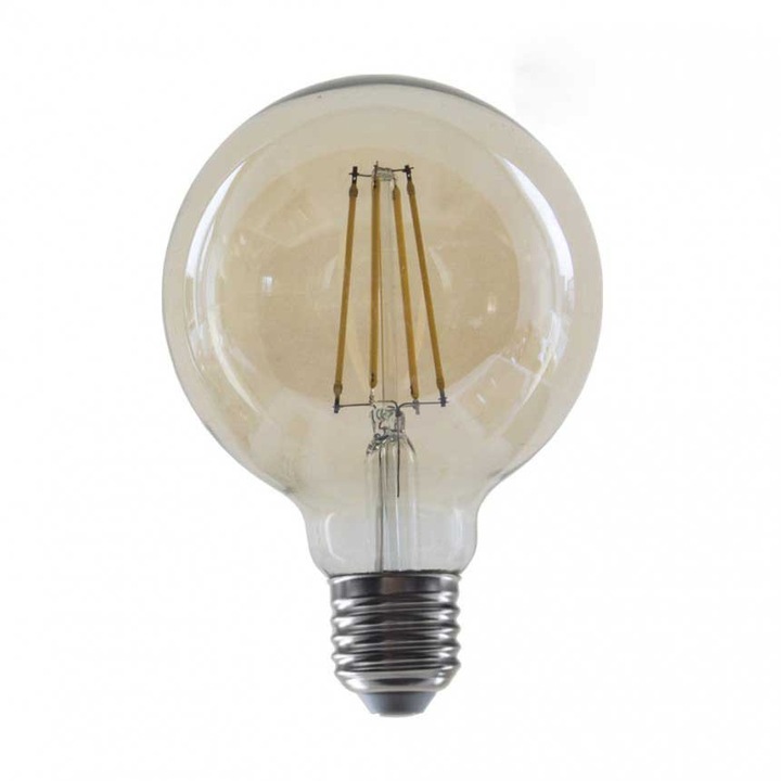 LED лампа Lightex FILAMENT, 8W, Димируема, 220V, E27, G95, GOLD, 2700K, 806lm