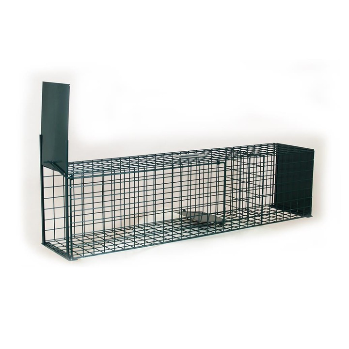 Capcana pentru captare vie ITA H&G, 140x30x35cm, Grosimea plasii 4 mm, Sectiune pentru momeala viue, Verde