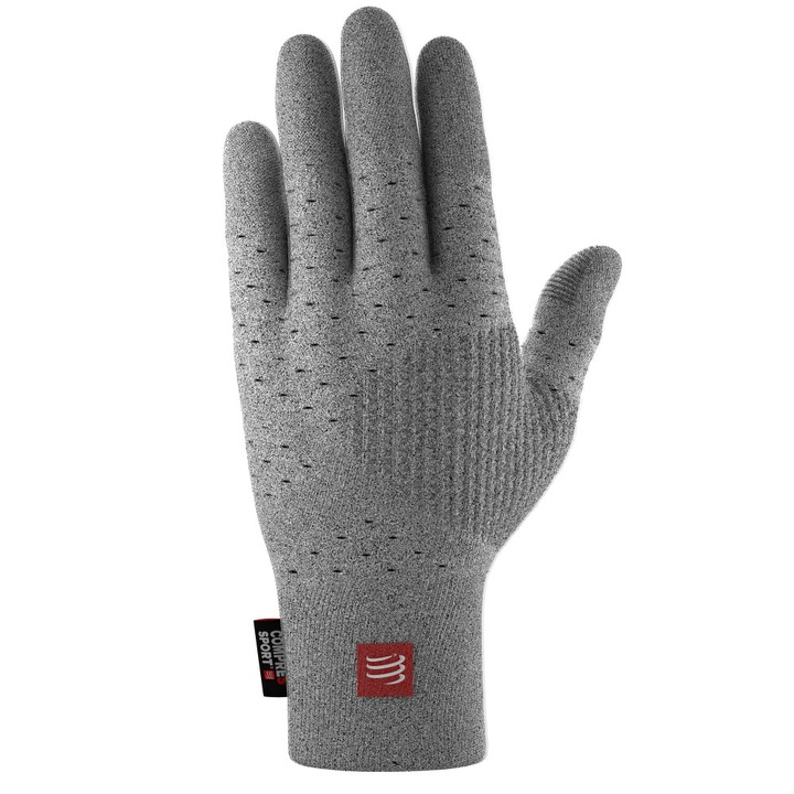 Ръкавици за бягане COMPRESSPORT, Сив, Размер S/M