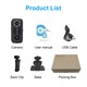Camera sportiva, 2K, WIFI, senzor corporal PIR, suporta card TF de 8-128 GB, tehnologie anti-divergenta IR-CUT, vedere nocturna in infrarosu, control APP, durata de viata a bateriei 8 ore, compact si portabil, negru
