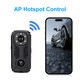 Camera sportiva, 2K, WIFI, senzor corporal PIR, suporta card TF de 8-128 GB, tehnologie anti-divergenta IR-CUT, vedere nocturna in infrarosu, control APP, durata de viata a bateriei 8 ore, compact si portabil, negru