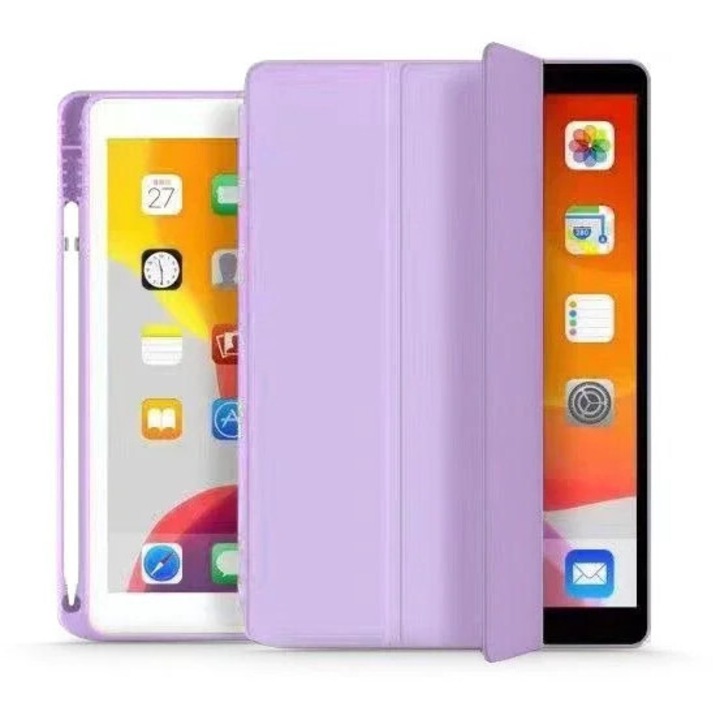 Калъф Tech-Protect SmartCase, за iPad 10.2 2019/2020/2021, лилав, с държач за Apple Pen