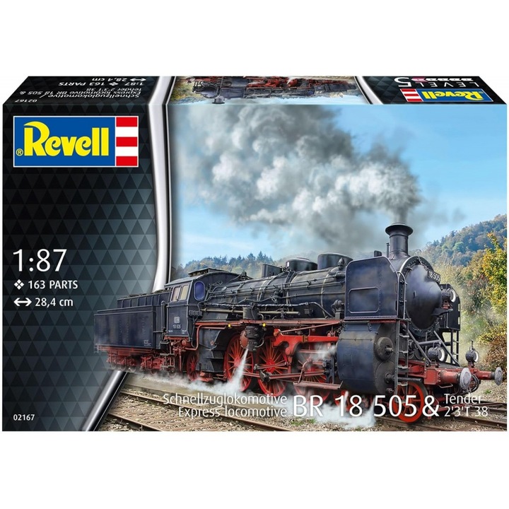 Model prefabricat, Revell, locomotiva pentru tren expres BR18 505