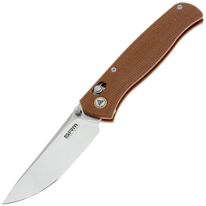 Cutit pliabil SRM 255L-MN - maner Micarta si otel 10Cr15MoV