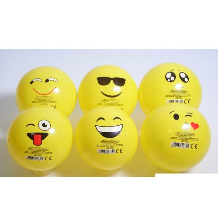 Топка за игра, Midex, 22 см, комплект 10 броя, различни модели