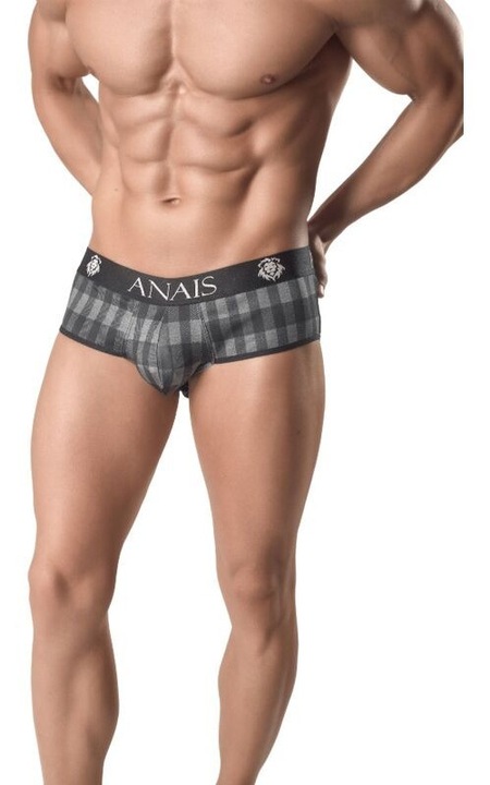 Lenjerie intima barbati Anais, imprimeu in carouri gri, poliamida, L INTL