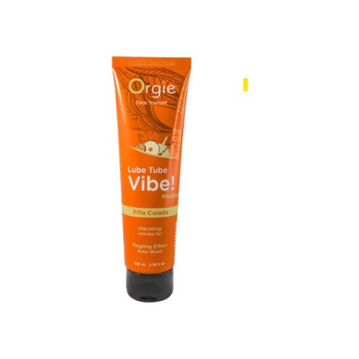 Gel intim vibrator, ORGIE Lube Tube Vibe, Piña Colada 100 ml