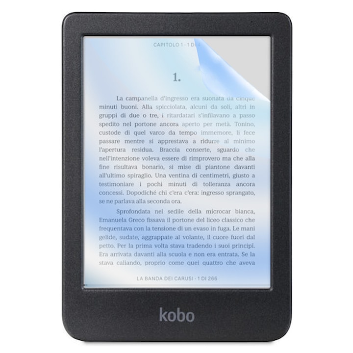Силиконов филм Blue Guard COMANDO VisionProtect за Kobo Clara BW, против отблясъци, против удари, филтър против синя светлина, HD яснота, ултра тънък дизайн, перфектна съвместимост при допир, лесно нанасяне