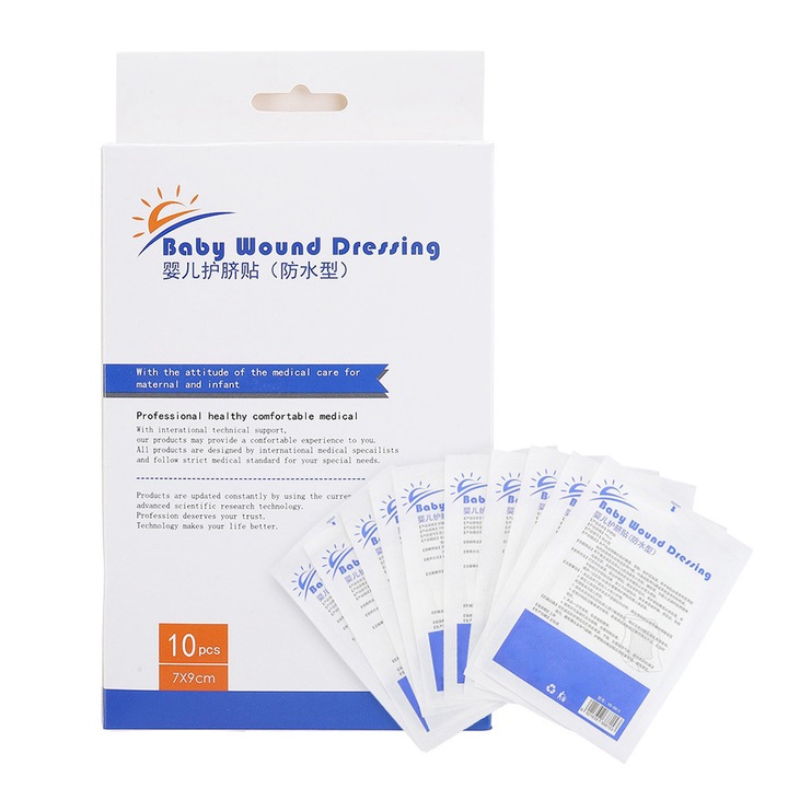 Plasturi pentru ochi, steril, set 10 bucati, material respirabil, autoadeziv, protectie igienica