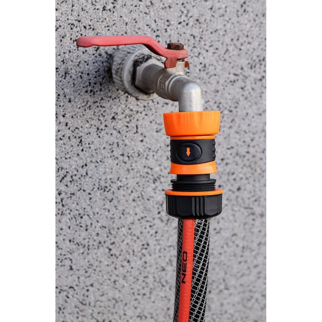 Furtun de gradina, 6 straturi, antirasucire, cu 2 cuple si adaptor, 1/2 ...