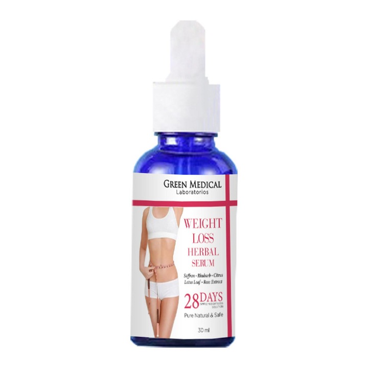 Ser masaj Picatura Slabita pentru Slabire Rapida, Produs Natural cu Efect Vizibil in, Reducere Greutate fara Efort, cu sofran, frunze de lotus si trandafir pentru pierderea in greutate Greenlem pentru femei si barbati, 30ml