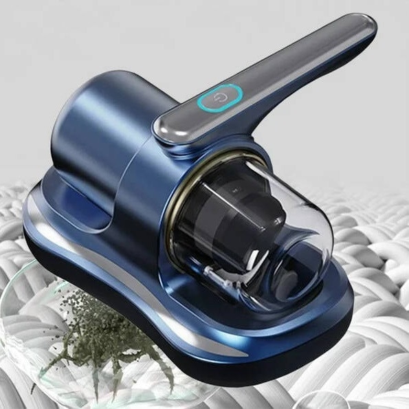 Aspirator antiacarieni pentru persoanele cu alergii, cu raze UV si filltru HEPA CLASStitude, reincarcabil la USB, ideal pentru dormitor, lenjerie de pat, perne, canapea, saltea, par animale si praf, pentru curatarea covoarelor, capacitate 0.5L, Albastru