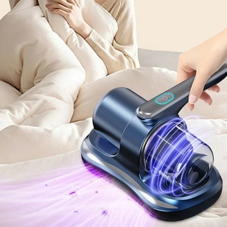 Aspirator antiacarieni pentru persoanele cu alergii, cu raze UV si filltru HEPA CLASStitude, reincarcabil la USB, ideal pentru dormitor, lenjerie de pat, perne, canapea, saltea, par animale si praf, pentru curatarea covoarelor, capacitate 0.5L, Albastru