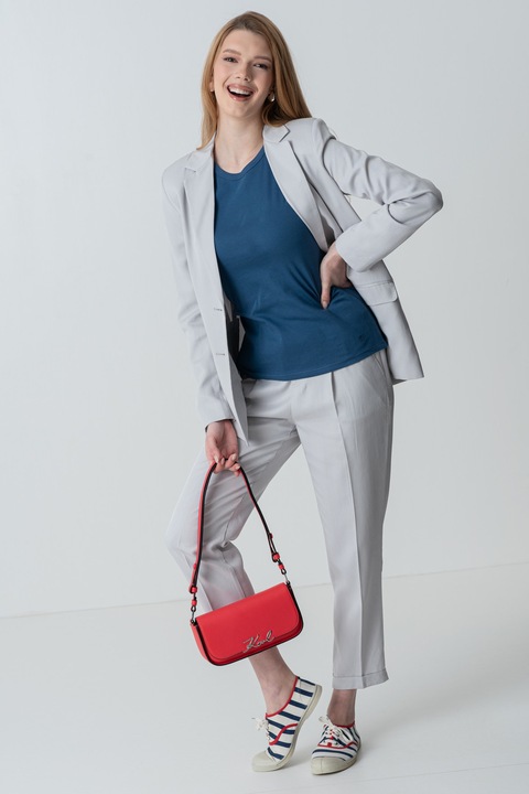 United Colors of Benetton, Lyocellblézer hajtókás gallérral, Hamuszürke